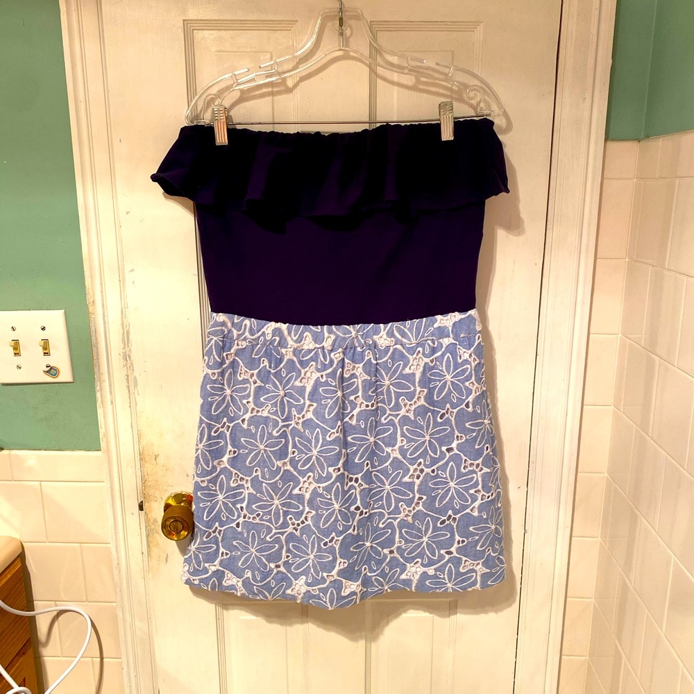 Lilly Pulitzer Athens Strapless A-line Dress